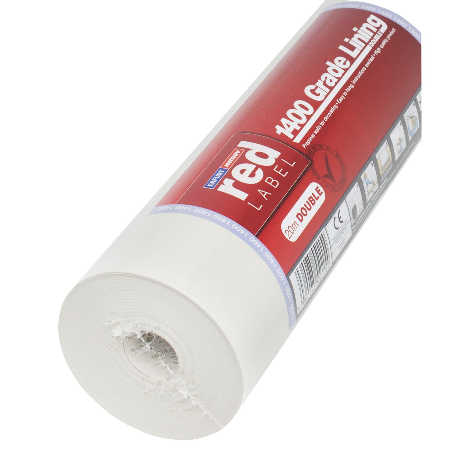Erfurt Natural Red Label Double Lining Paper 560mm x 20m (48424)