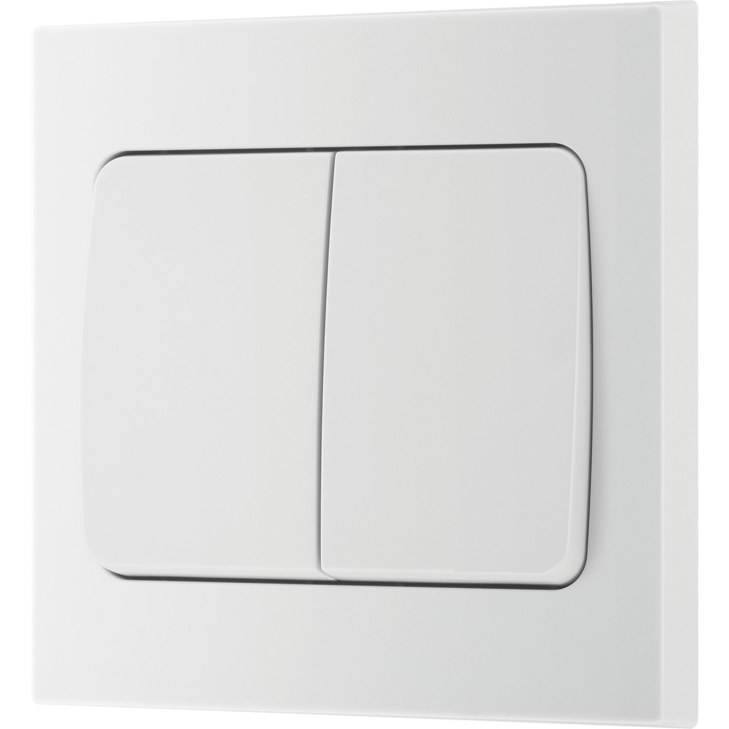 British General 900 Series 20A 16AX 2-Gang 2-Way Wide Rocker Switch White (484PM)