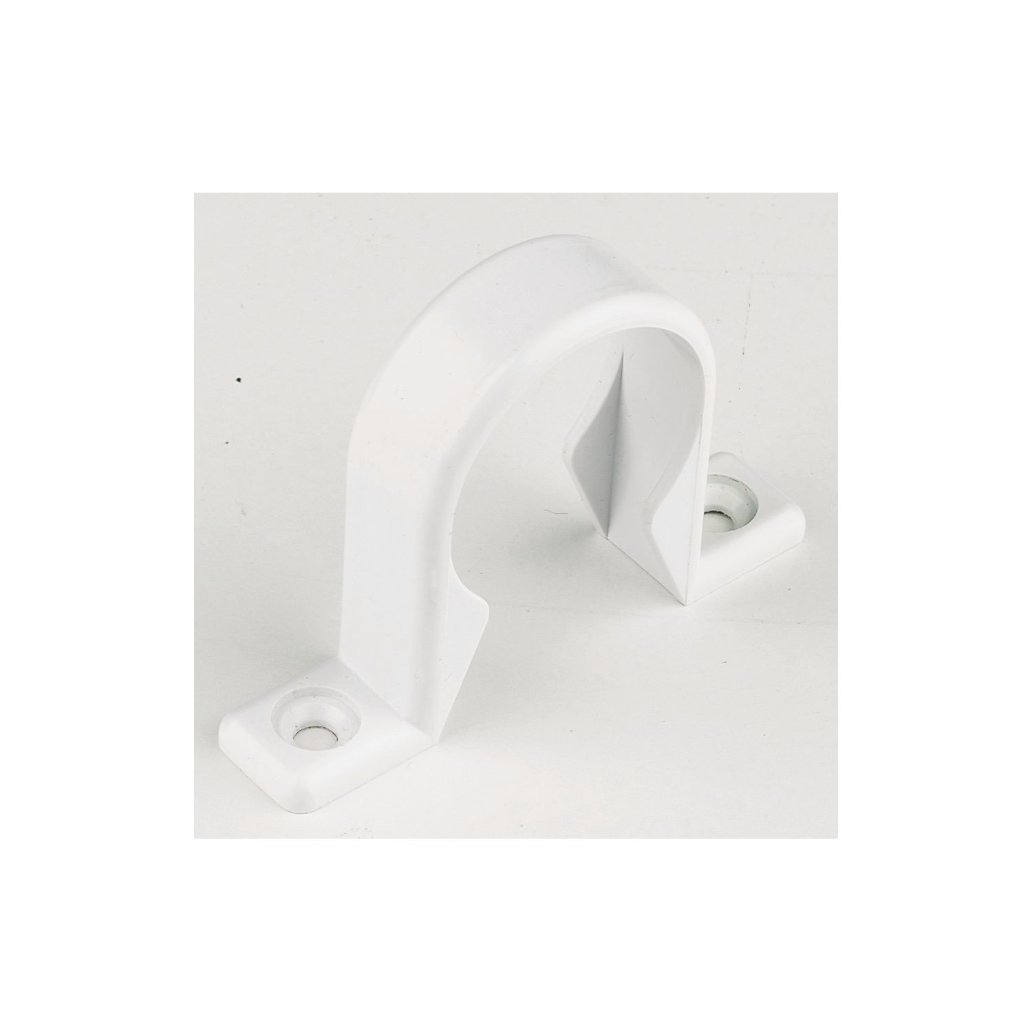 FloPlast Solvent Weld Waste Pipe Clips White 40mm 20 Pack (48555)
