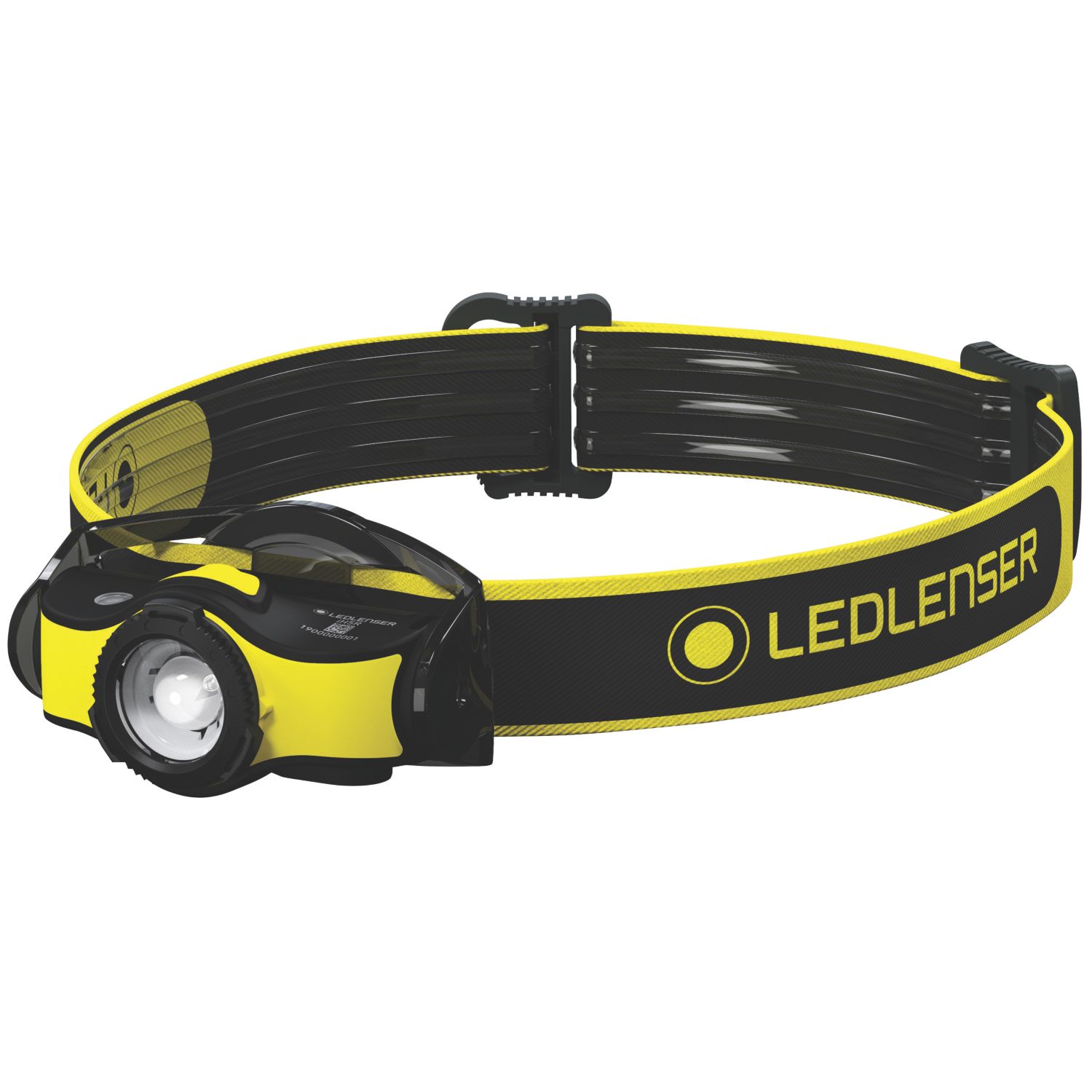 LEDlenser IH5R Rechargeable LED Head Torch Black/Yellow 400lm (485HX)