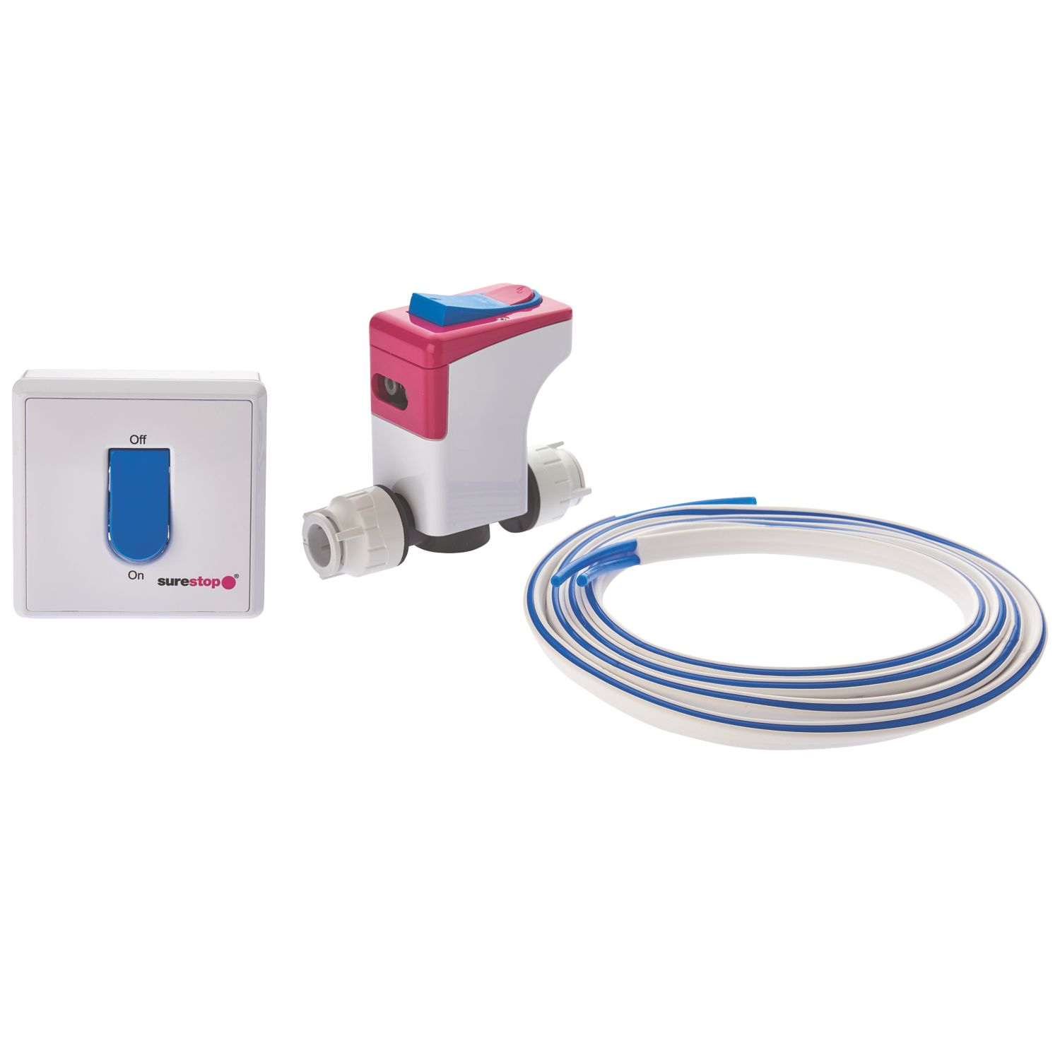 Surestop Plastic Remote Stop Cock Push-Fit 15mm (48604)