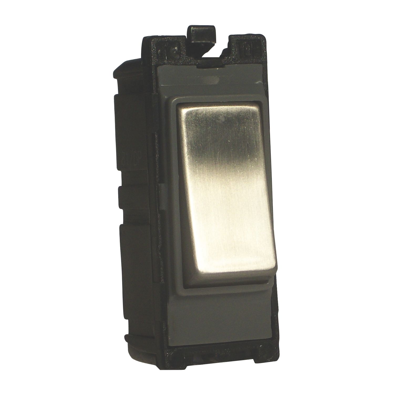 Varilight PowerGrid 10AX 2-Way Grid Light Switch Brushed Steel with Black Inserts (48650)