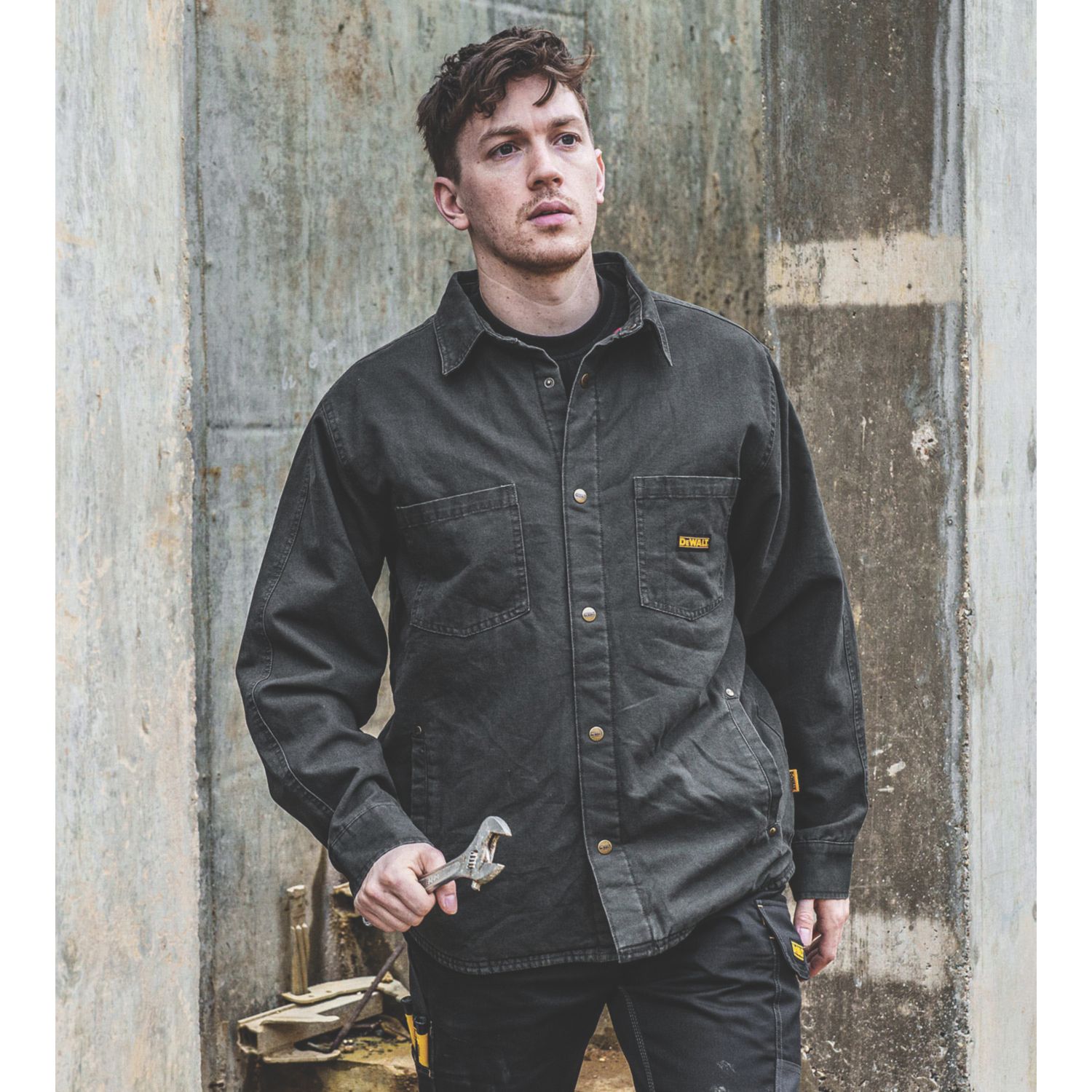 DEWALT Parkersburg Jacket Grey Large 39-41" Chest (486HW)