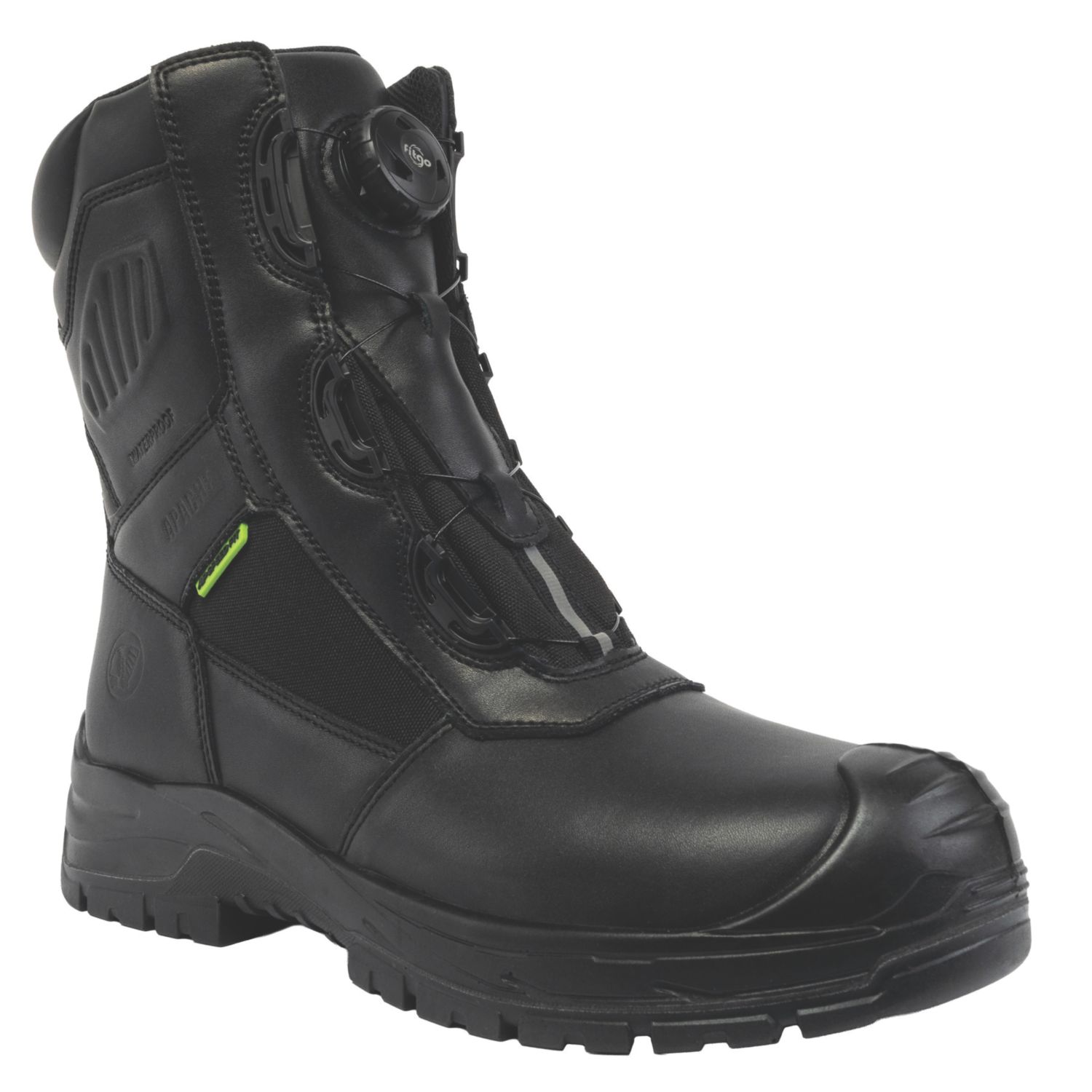 Apache Richmond Size 8 Black Waterproof Safety Boots (488EJ)