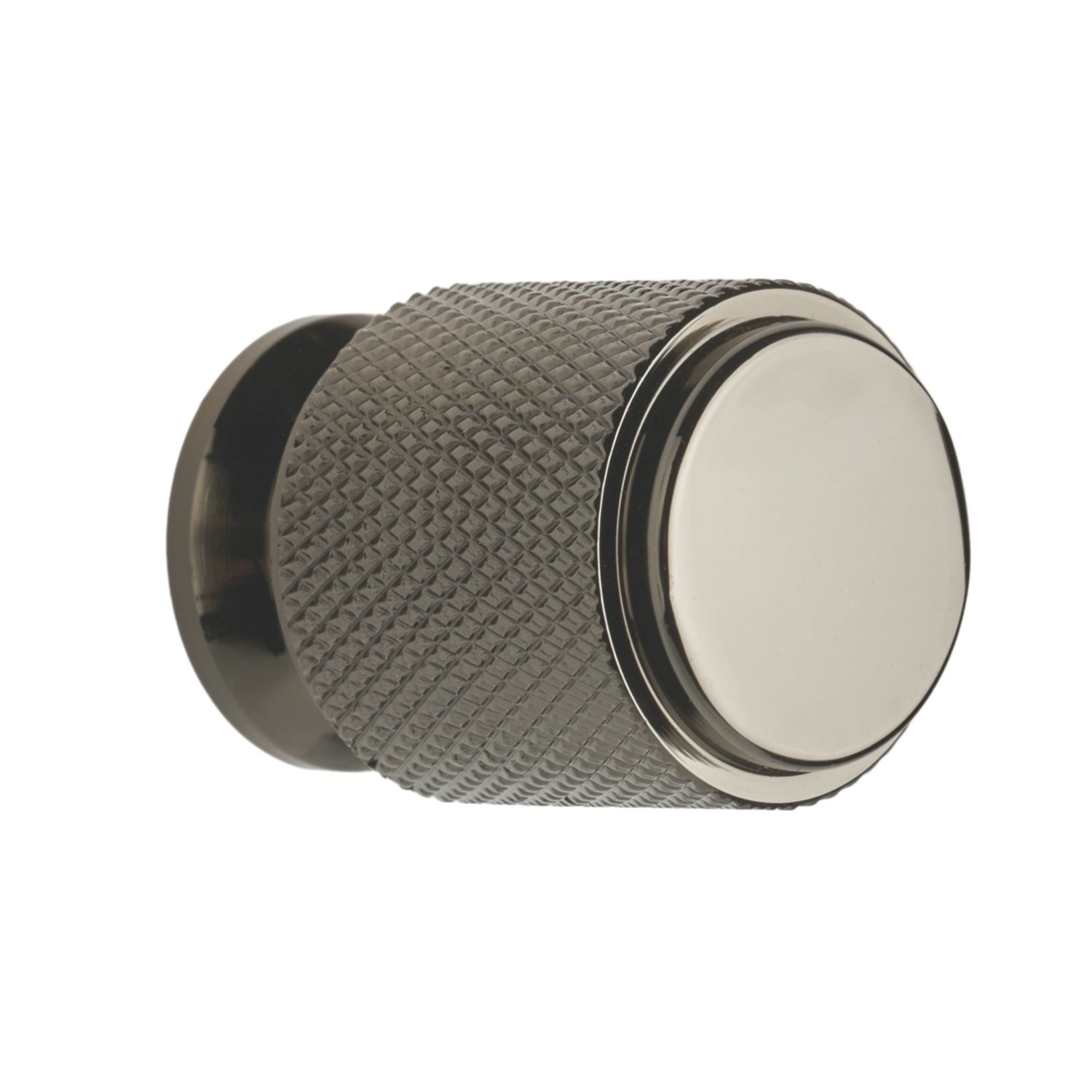Elite Knobs & Handles Kensington Knurled Cabinet Knob Black Nickel 20mm (488KK)
