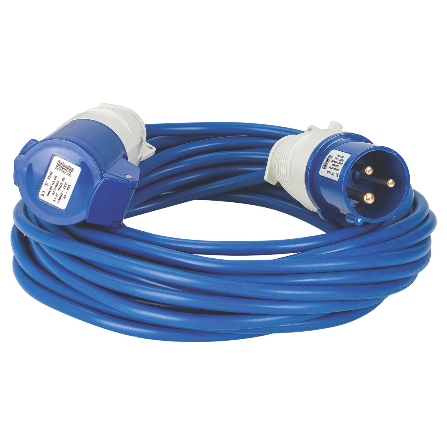 Defender Blue 240V 16A Extension Lead 14m x 2.5mm² (488XX)