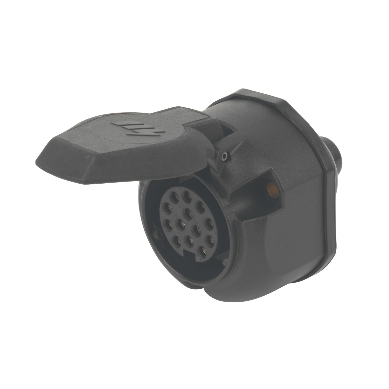 Maypole MP129 13-Pin European Trailer Board Socket with Gasket 12V (48923)