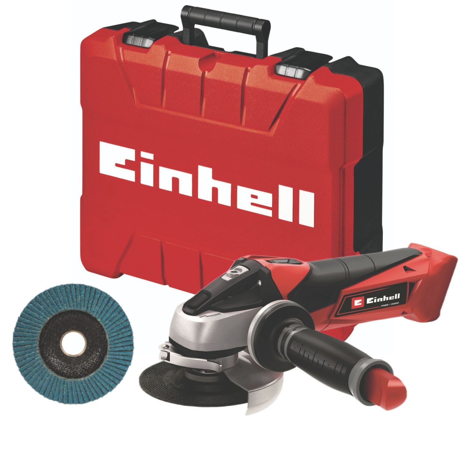 Einhell TE-AG 18/115 Li-Solo Acc 18V Li-Ion Power X-Change 4 1/2" Cordless Angle Grinder - Bare (489TJ)