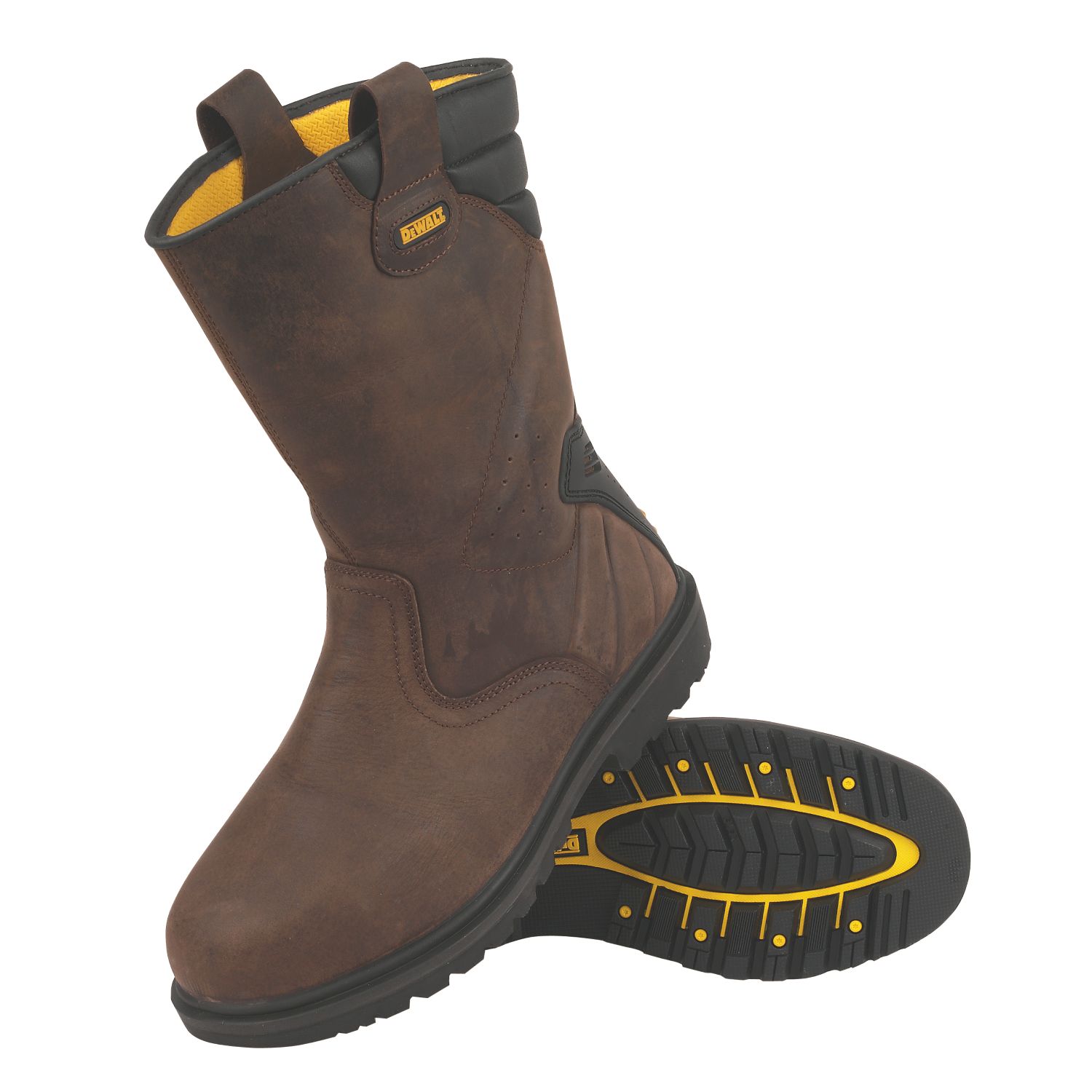 DEWALT Rigger 2 Size 9 Brown Steel Toe Cap Safety Rigger Boots (49087)