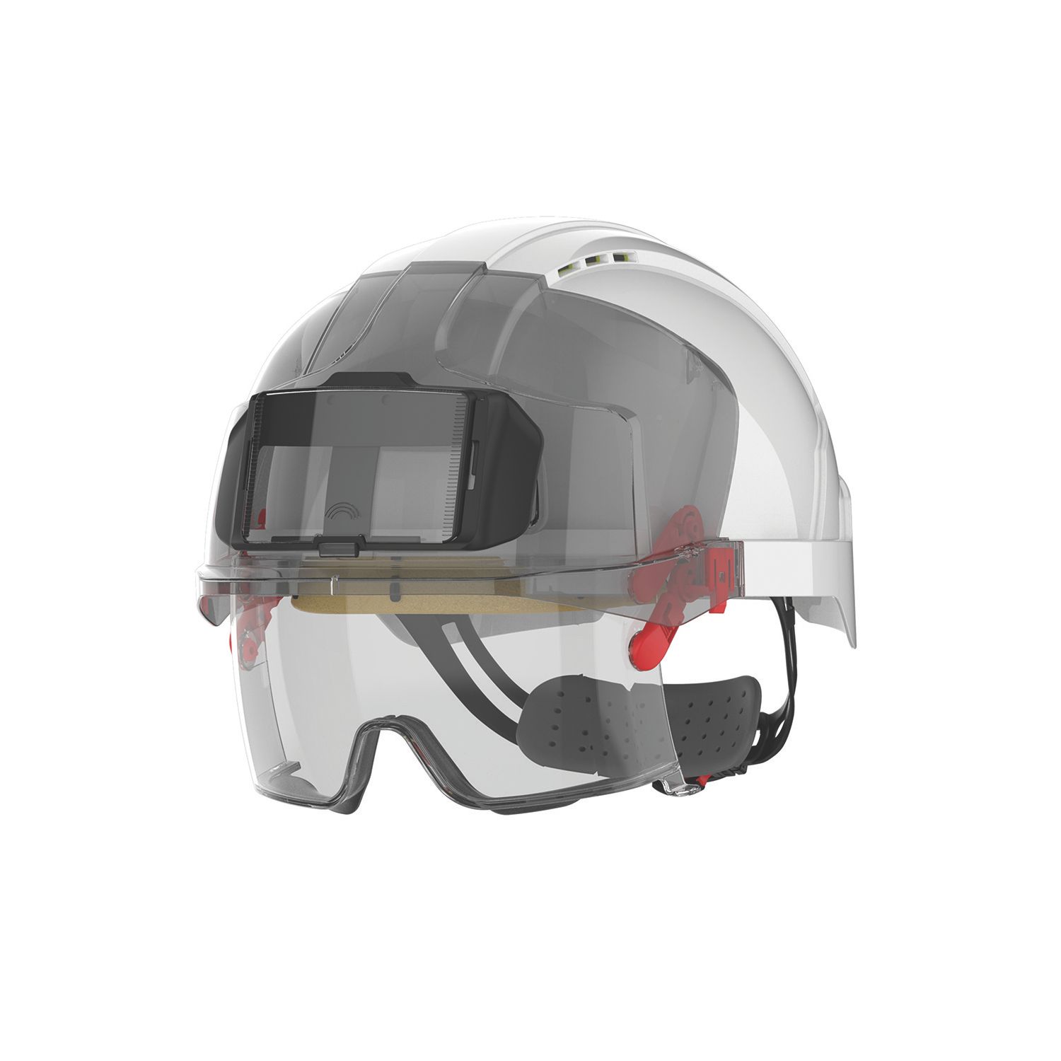 JSP Evo Vistalens Safety Helmet White/Grey (490YL)