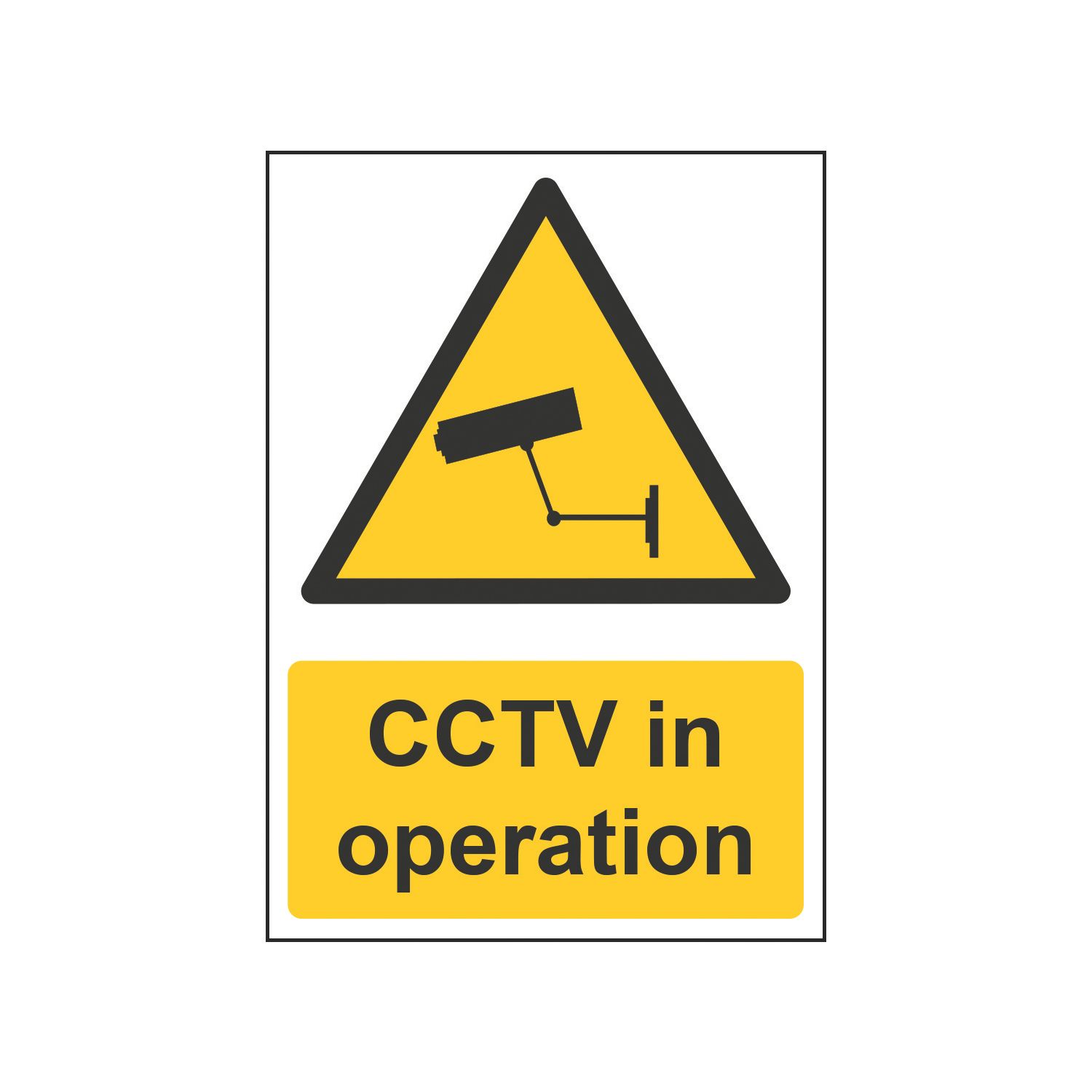 Essentials "CCTV In Operation" Sign 420mm x 297mm (492HL)