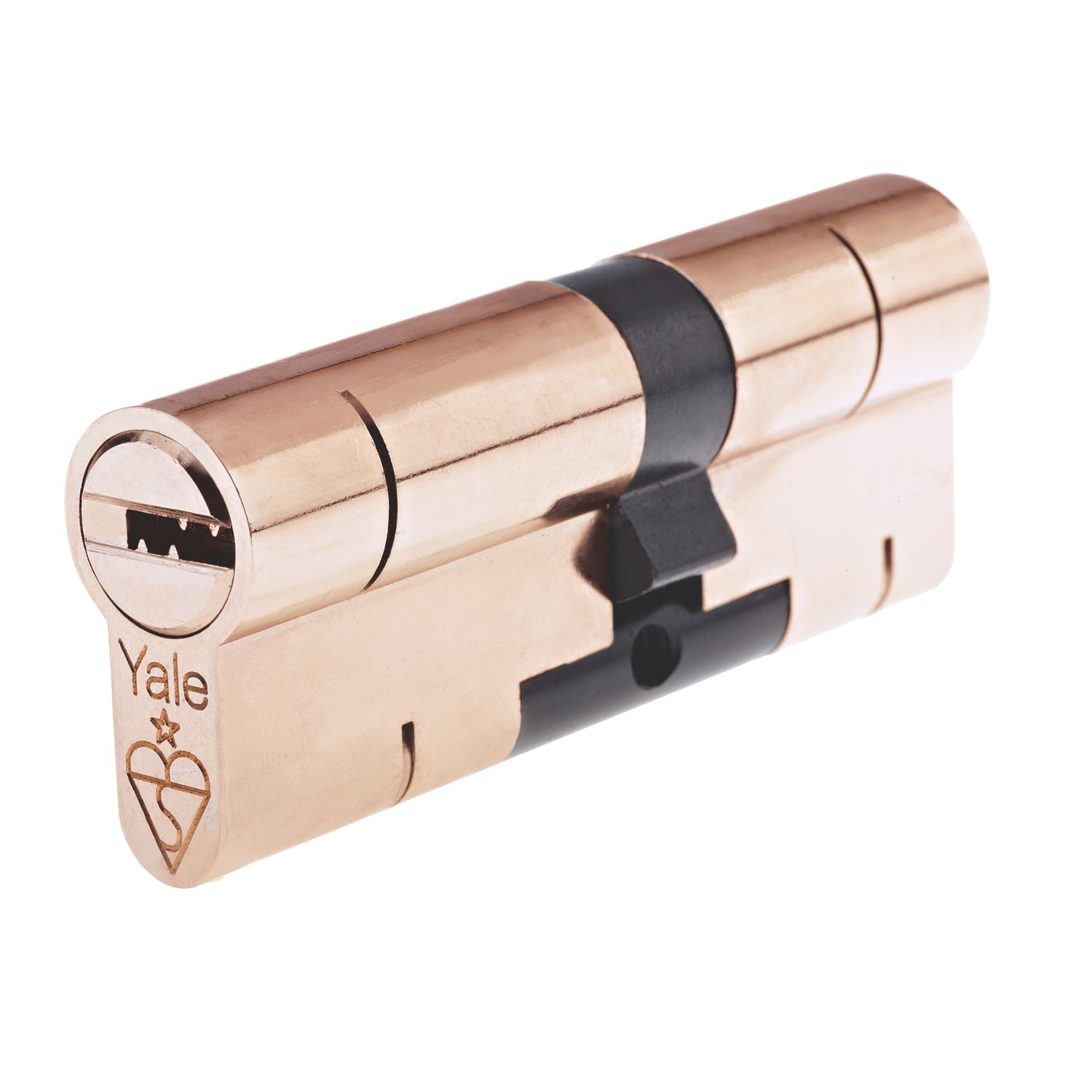 Yale Fire Rated 1 Star Double Superior Euro Profile Cylinder 45-55 (100mm) Brass (4936T)