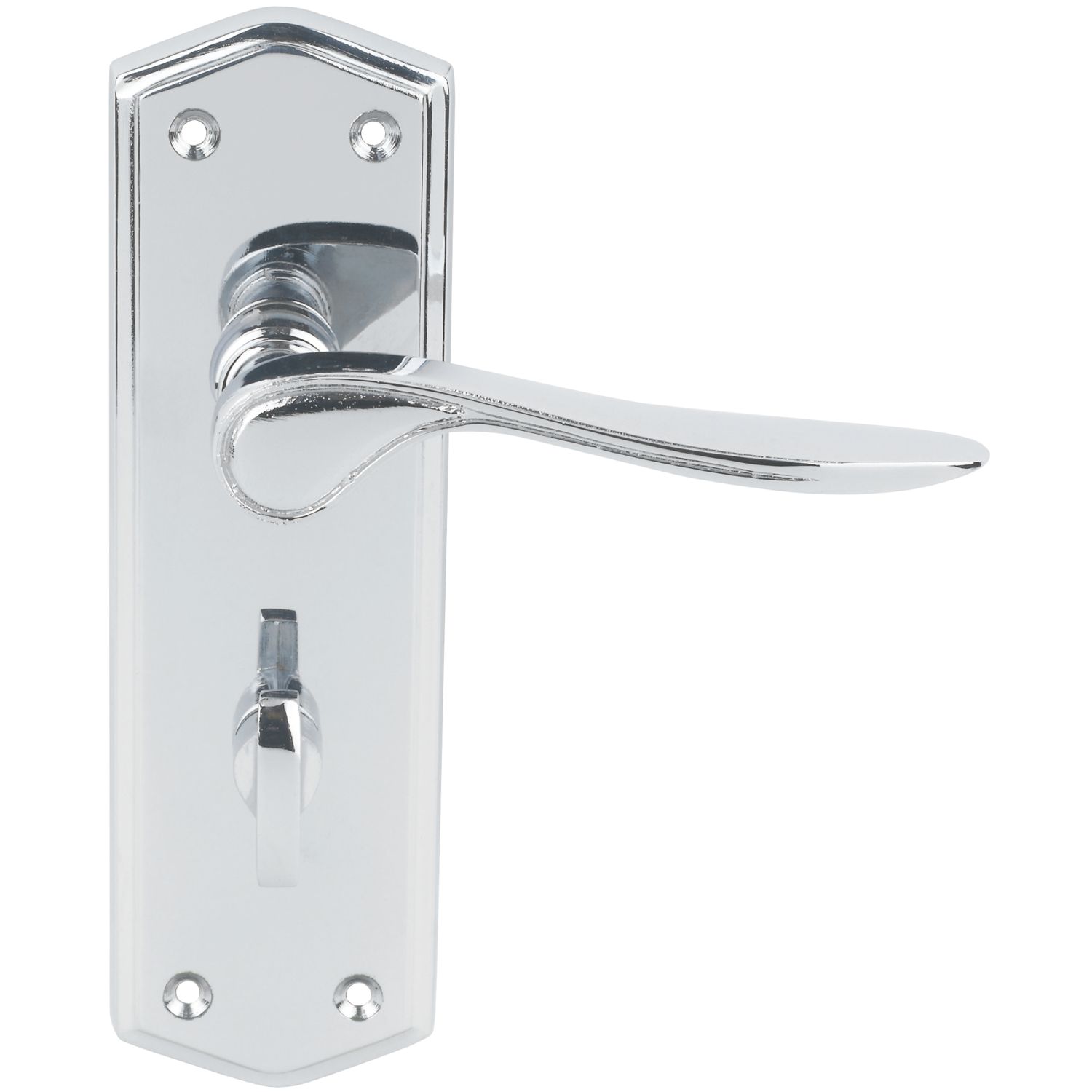 Smith & Locke Kilve LoB WC Door Handles Pair Polished Chrome (493FH)