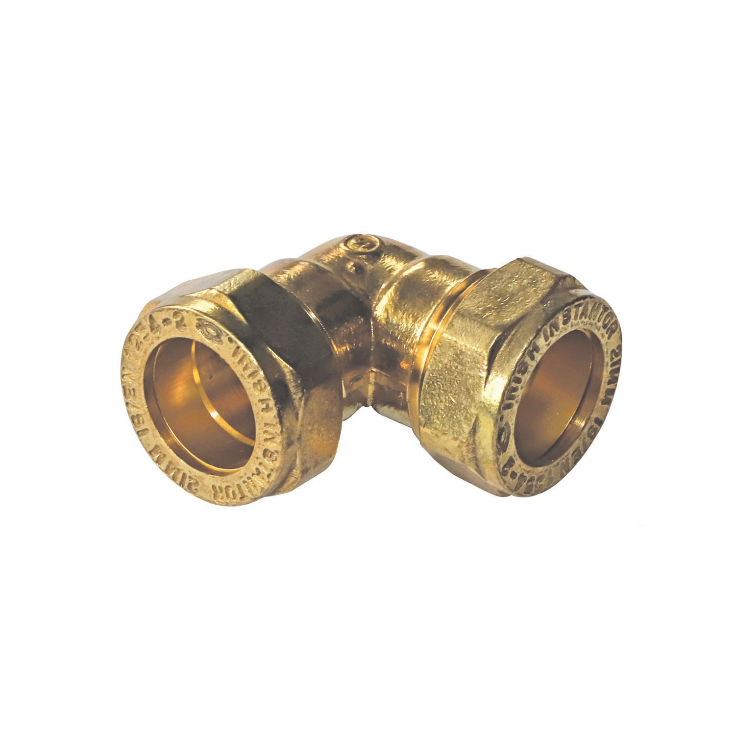 Instantor Brass Compression Equal 90° Elbow 15mm (494CL)