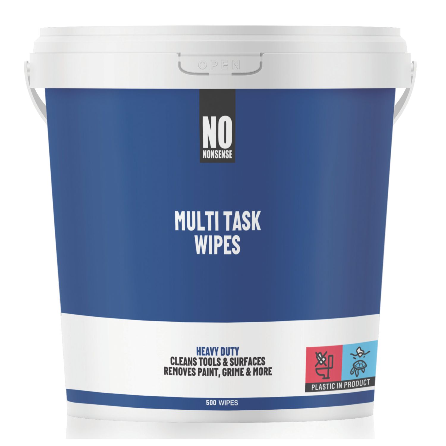 No Nonsense Multi-Surface Wipes White 500 Pack (494RP)