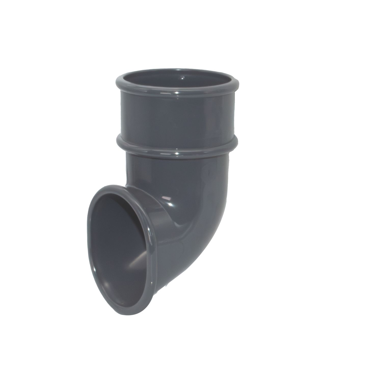 FloPlast MiniFlo Round Downpipe Shoe Anthracite Grey 50mm (494YE)