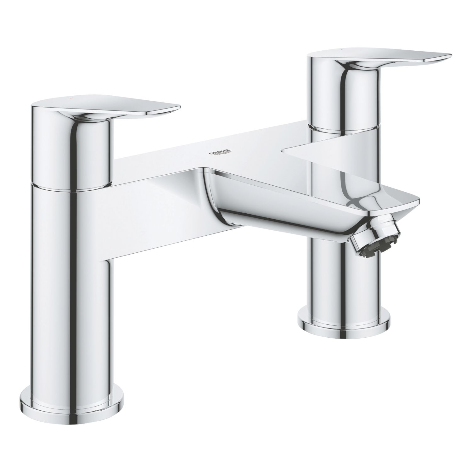 Grohe Start Edge Chrome 154mm Deck Mounted Lever 2 Tap Holes Bath Mixer Tap (495XT)