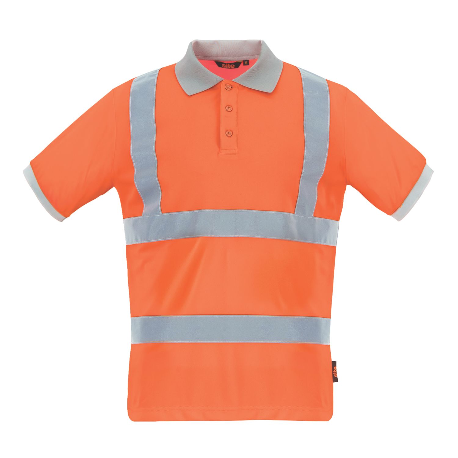 Site Farne Hi-Vis Polo Shirt Orange Large 45" Chest (496HA)
