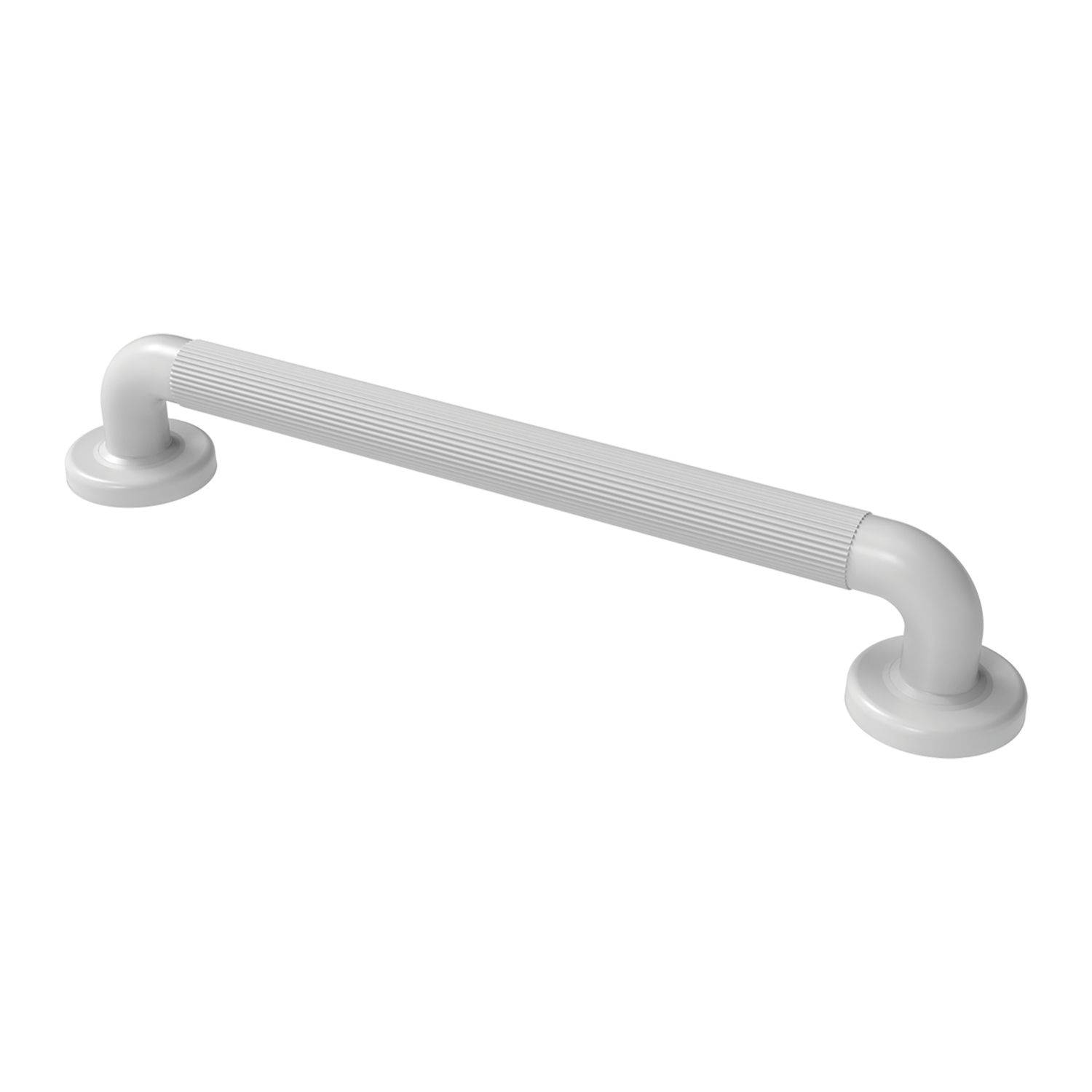 Nymas NymaPRO Straight Household Plastic Fluted Grab Rail White 450mm (496JM)