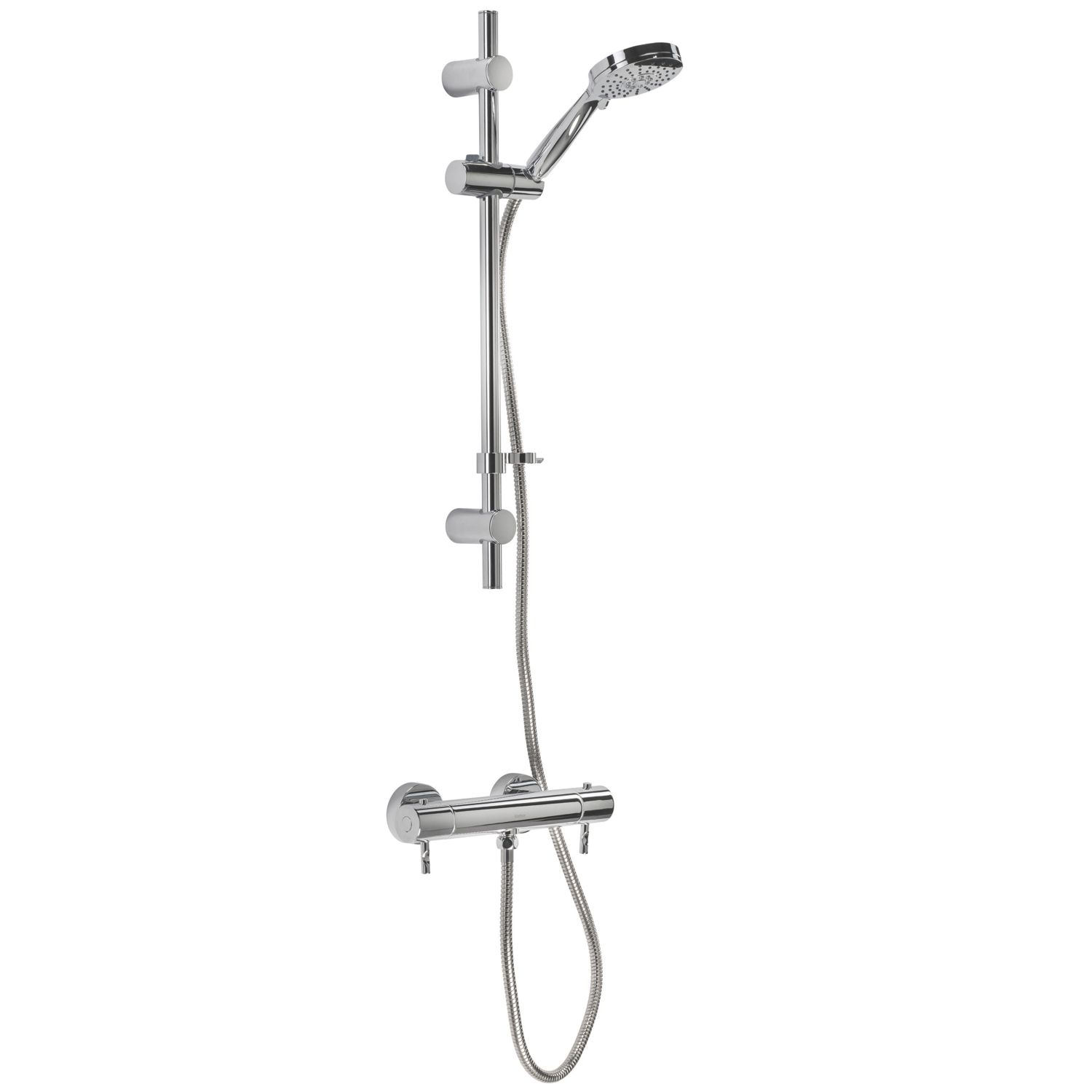 Croydex Metlex Exposed Chrome Thermostatic Shower Set (496KK)