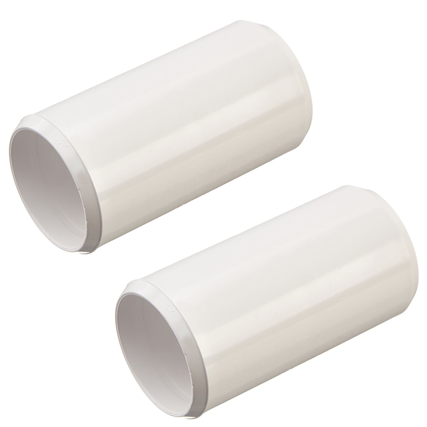 Deta TTE Conduit Couplers 25mm White 2 Pack (496VT)