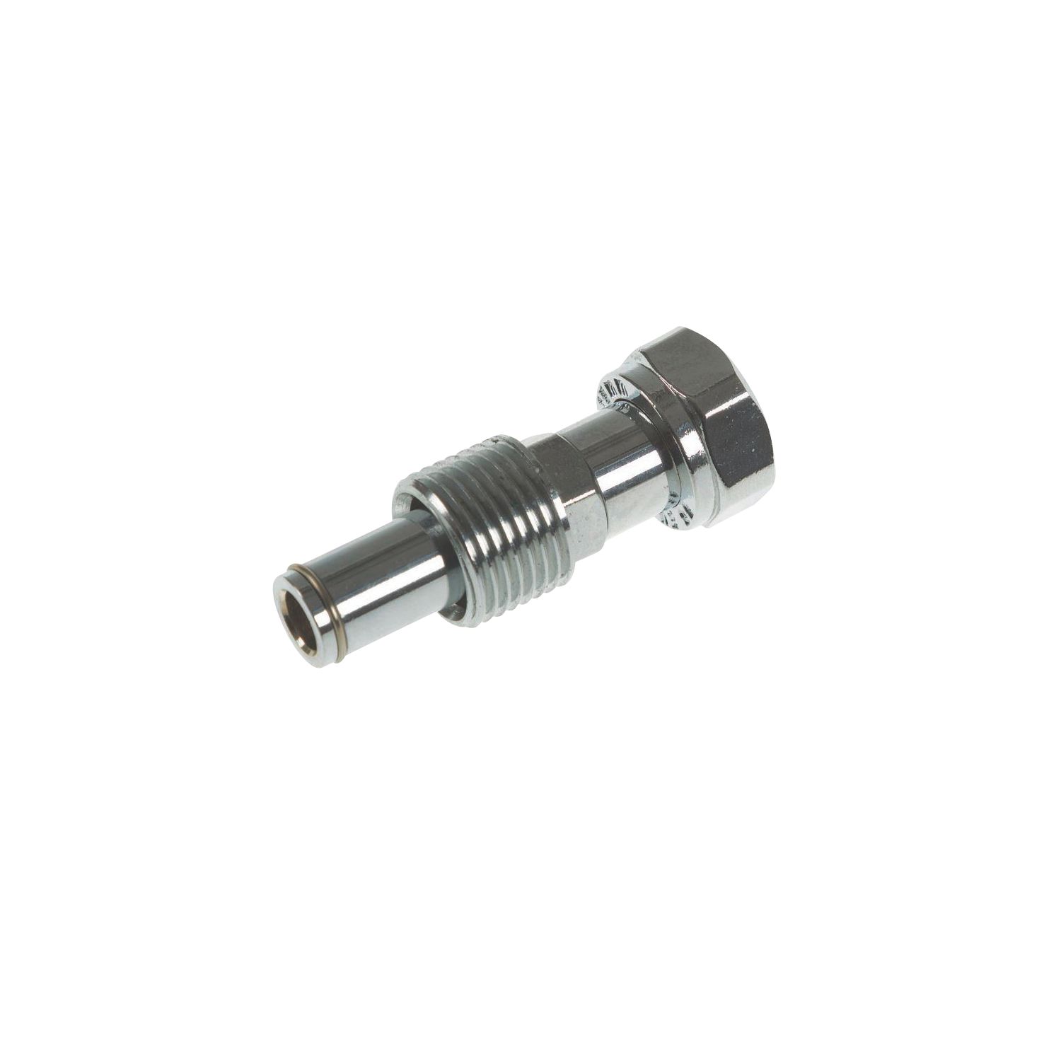 Tesla 1/2" BSP Male Taper x 15mm Compression 60mm Chrome Radiator (4972R)