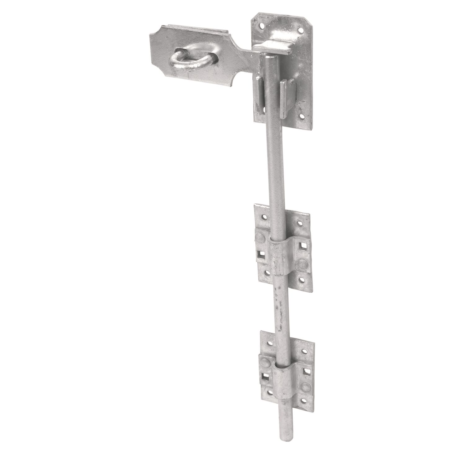 GateMate Heavy Locking Garage Door Bolt Silver 455mm (497YV)