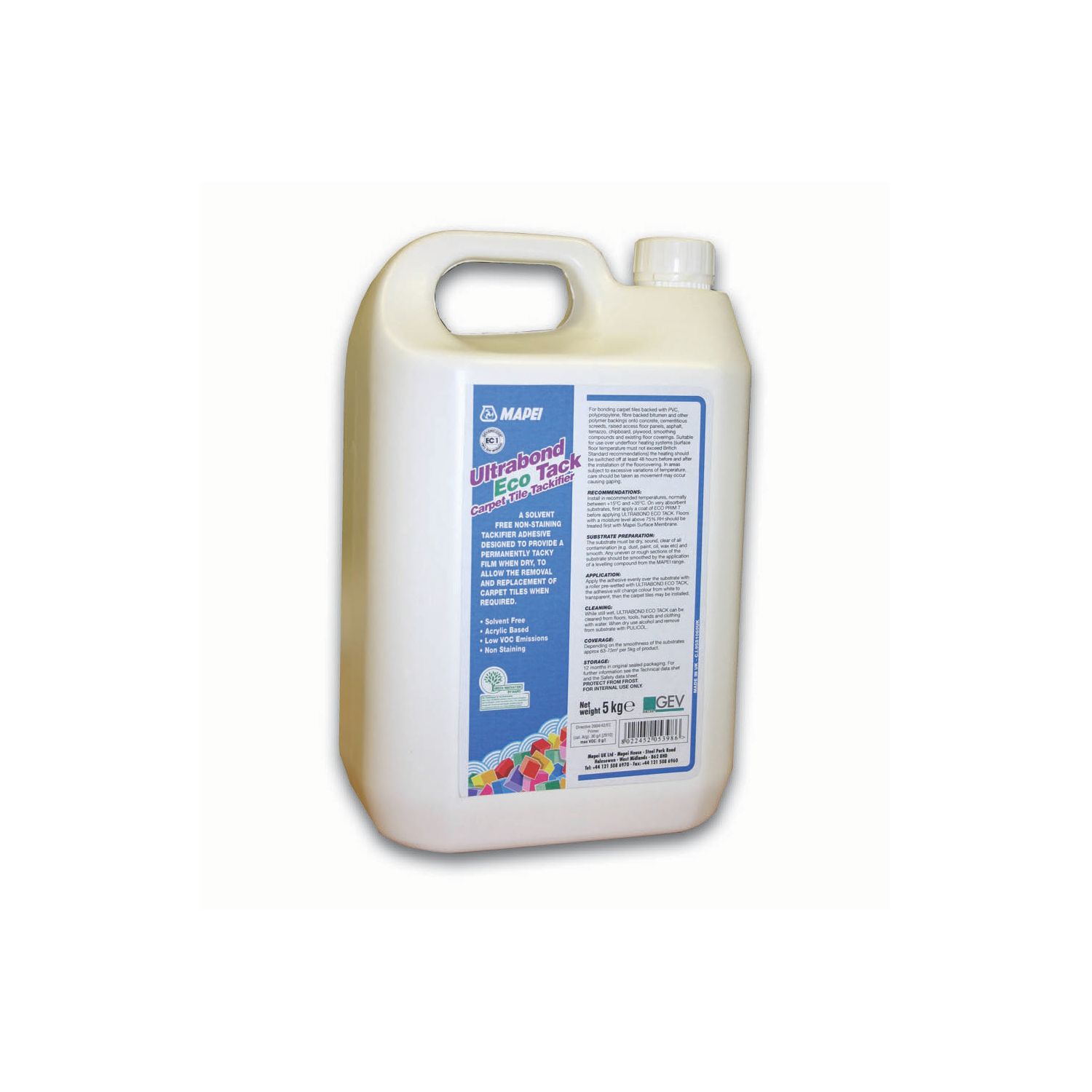 Mapei Ultrabond Eco Tack Carpet Tackifier 5kg (50146)
