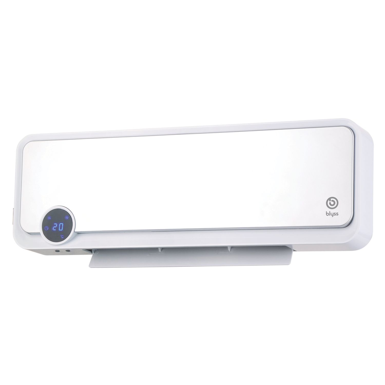 Blyss 2000W Electric Wall-Mounted Oscillating Ceramic PTC Heater White/Silver (502PR)