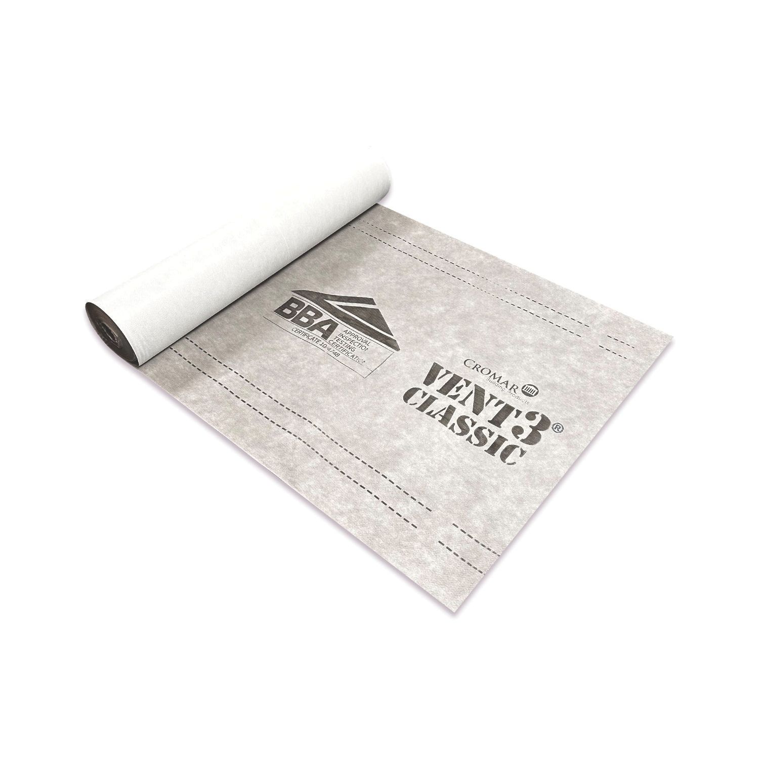 Cromar Vent3 Classic Waterproof Roofing Membrane Grey 50m x 1m (503HA)