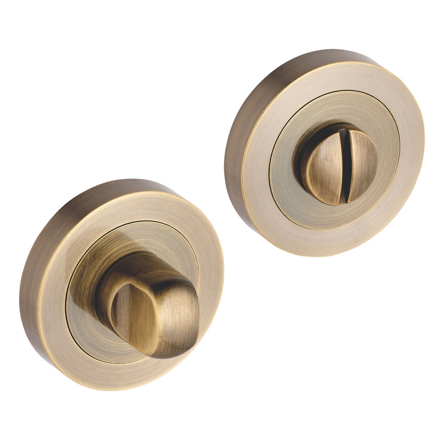 Smith & Locke Standard Thumbturn Set Antique Brass 50mm (503HY)