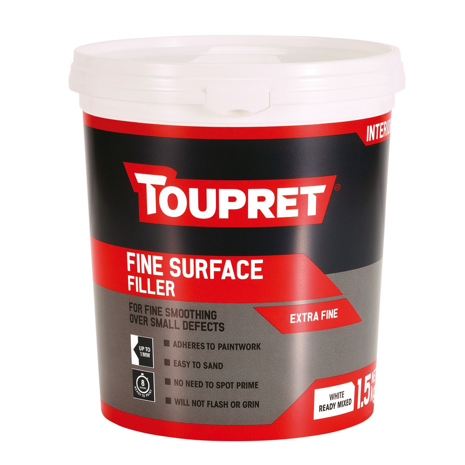 Toupret Fine Surface Filler 1.5kg (503PP)