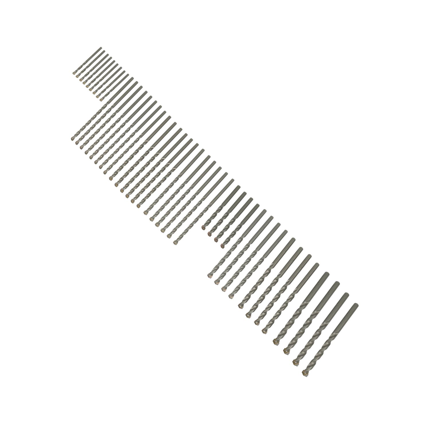 Erbauer Straight Shank Masonry Drill Bit Set 45 Pieces (504PT)