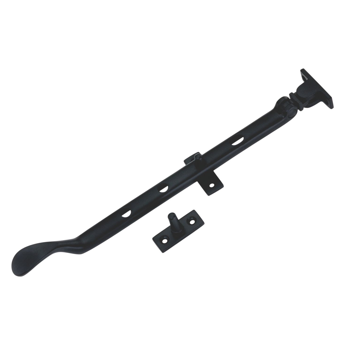 Smith & Locke Traditional Casement Stay Matt Black 280mm (506YX)