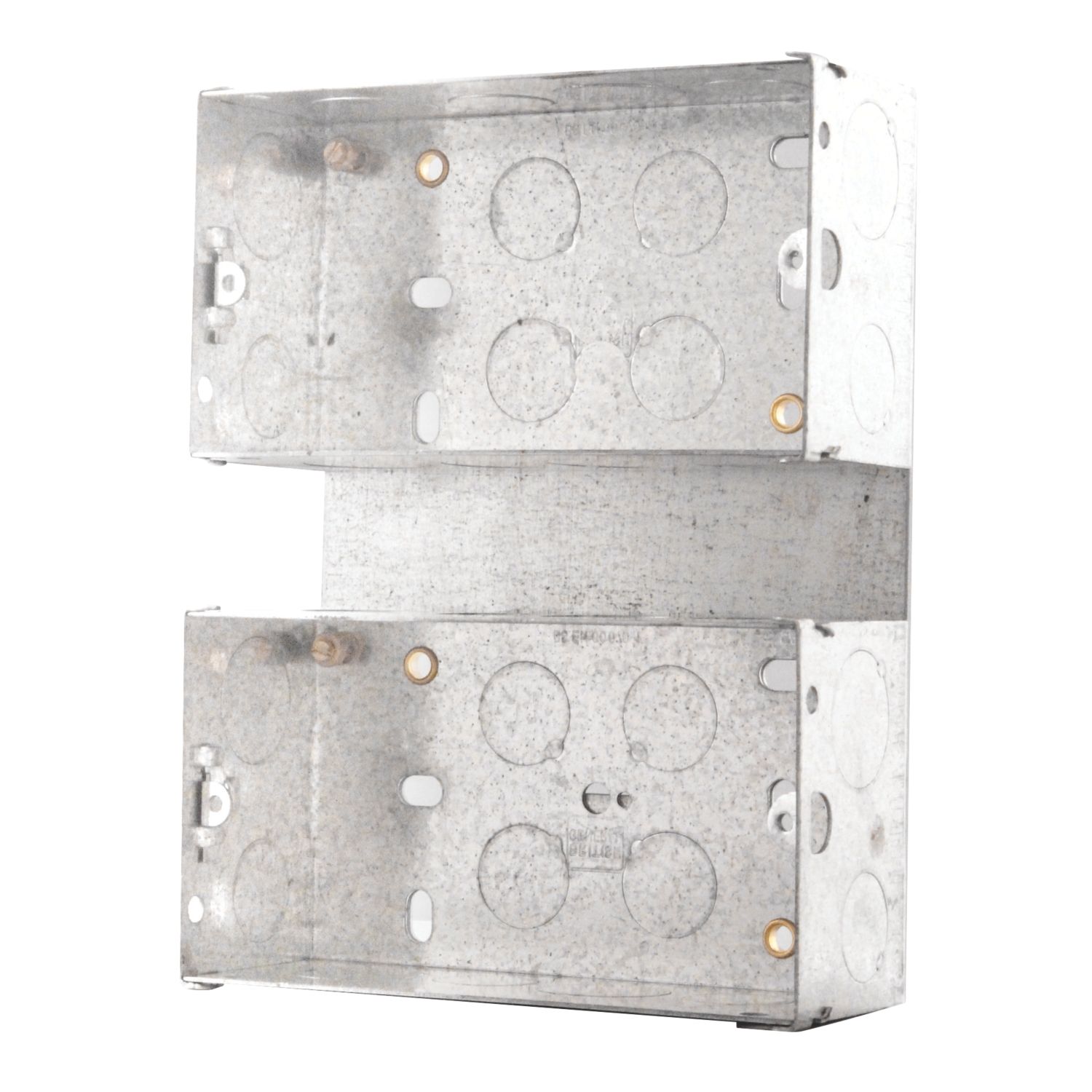 British General 2 x 2-Gang Surface Pattress Mounting Box 47mm (5072F)