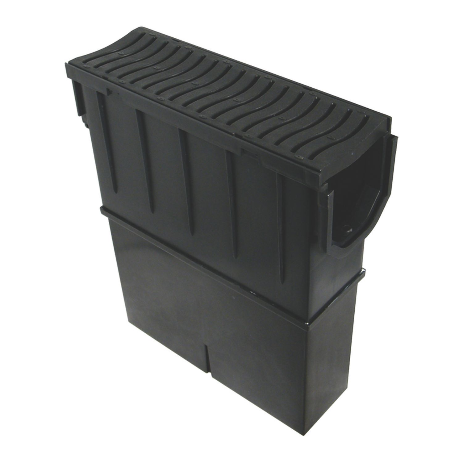 FloPlast D732 Sump Trap Unit & Basket Black 114mm x 340mm (5078G)