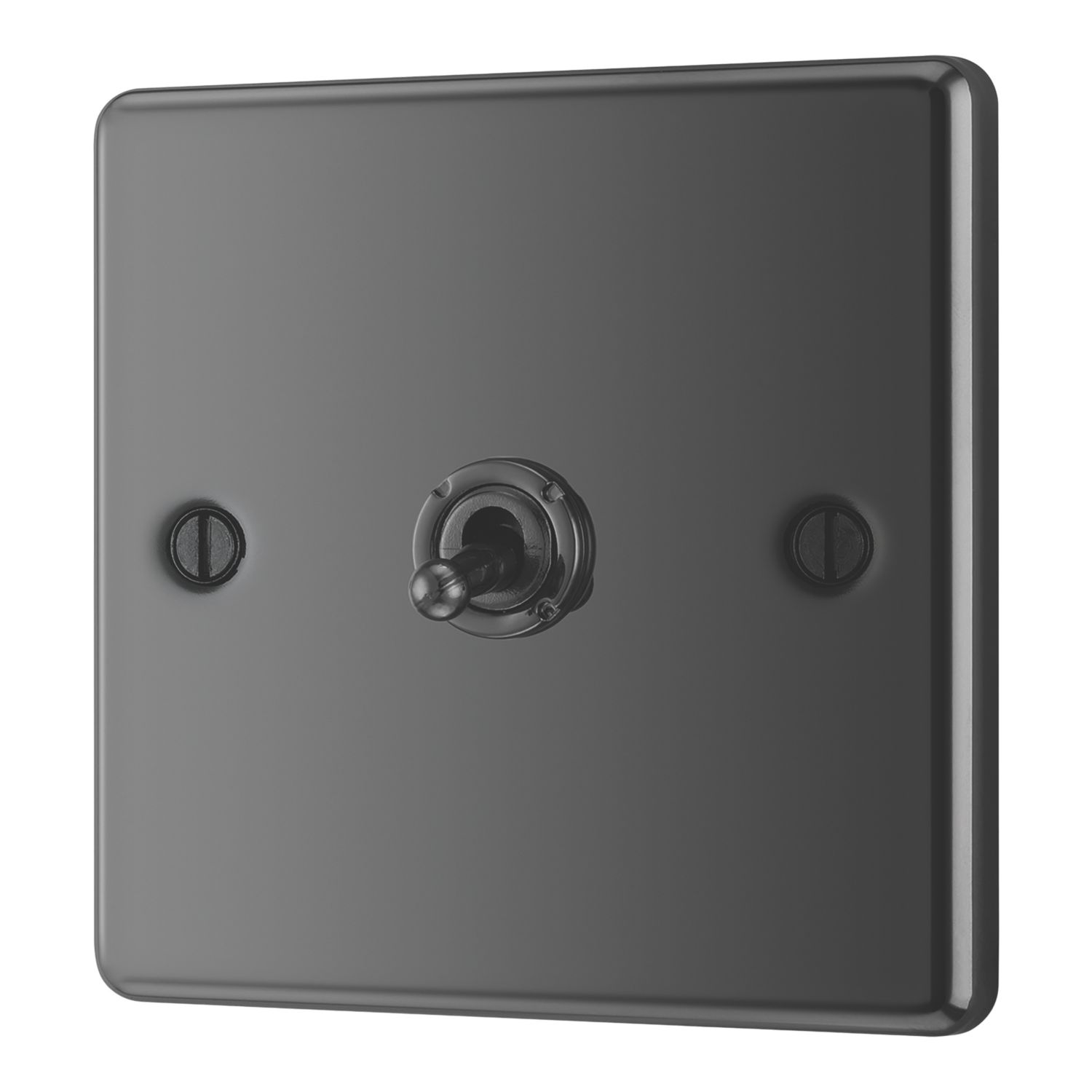 LAP 20A 16AX 1-Gang 2-Way Toggle Switch Black Nickel (508PN)