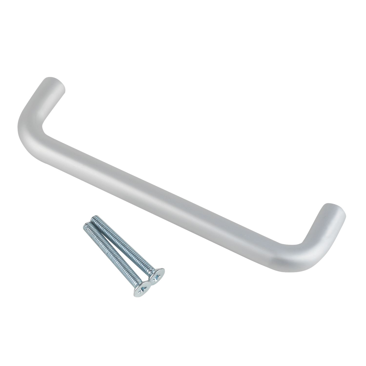 Smith & Locke Fire Rated D Pull Handle Satin Aluminium 19mm x 248mm (5099J)