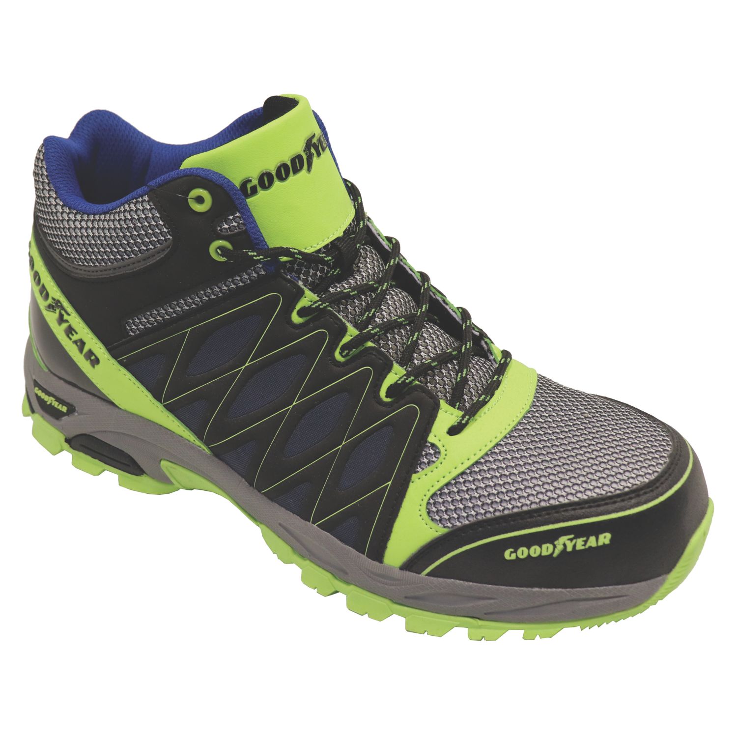 Goodyear GYBT1533 Size 11 Black/Blue/Yellow Safety Boots (509KX)