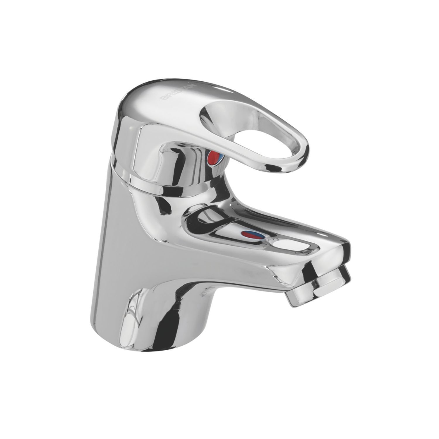 Bristan Cadet Chrome 109mm Cloakroom Lever Mono Basin Mixer Tap With Clicker Waste (511GF)