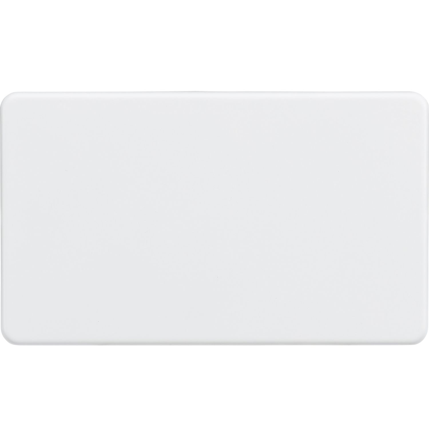 Knightsbridge 2-Gang Blanking Plate Matt White (512TX)