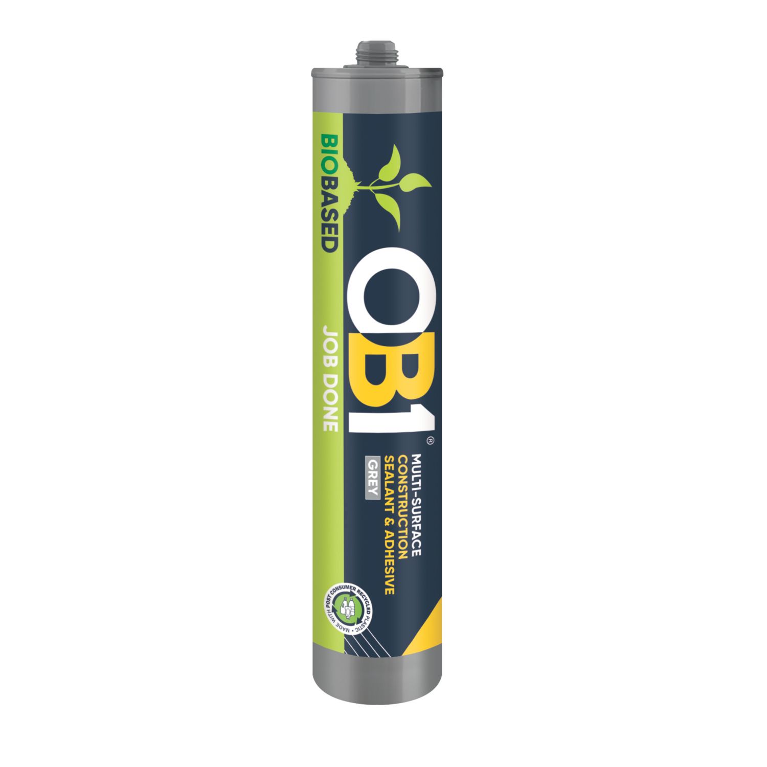 OB1 Bio-Based Multi-Surface Sealant & Adhesive Grey 290ml (514KU)