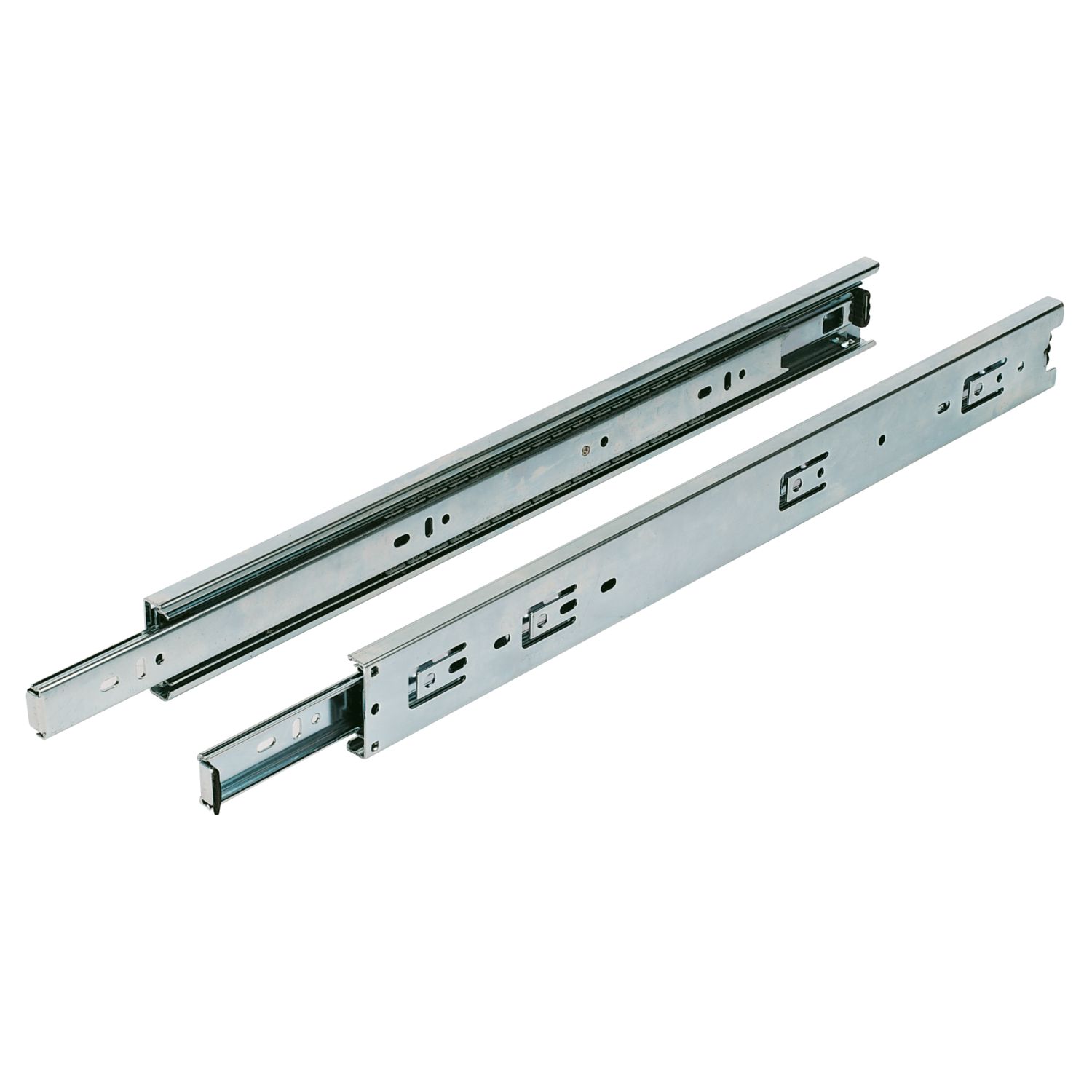 Essentials Zinc-Plated Ball Bearing Drawer Runners 450mm 2 Pack (51598)