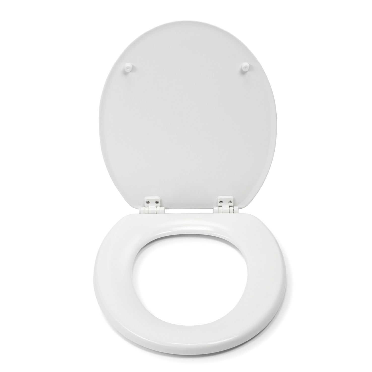 Croydex Abberton Toilet Seat Moulded Wood White (515CV)