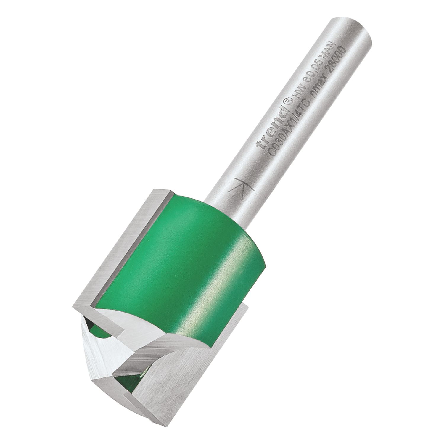 Trend C030AX1/4TC 1/4" Straight Router Cutter 20mm x 20mm (515XG)