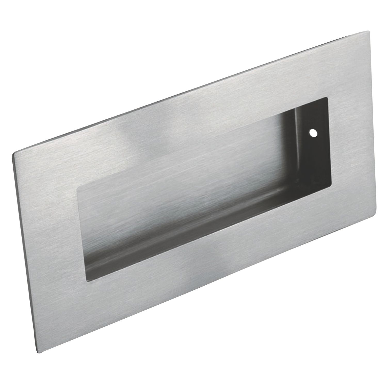 Eurospec Rectangular Flush Pull Handle 102mm Satin Stainless Steel (5166P)