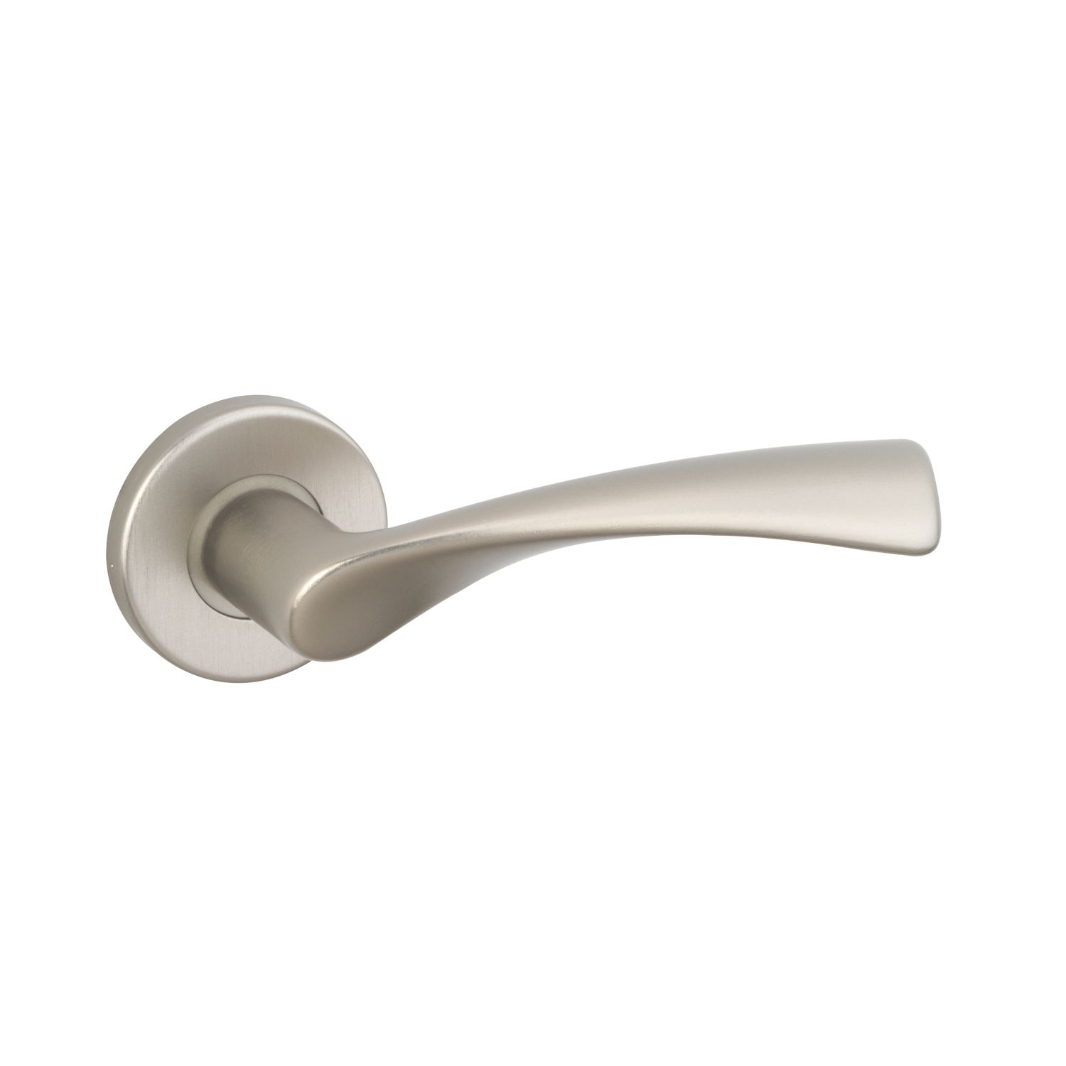 Urfic Pro5/1640 Fire Rated Lever on Rose Door Handles Pair Satin Stainless Steel (5179P)