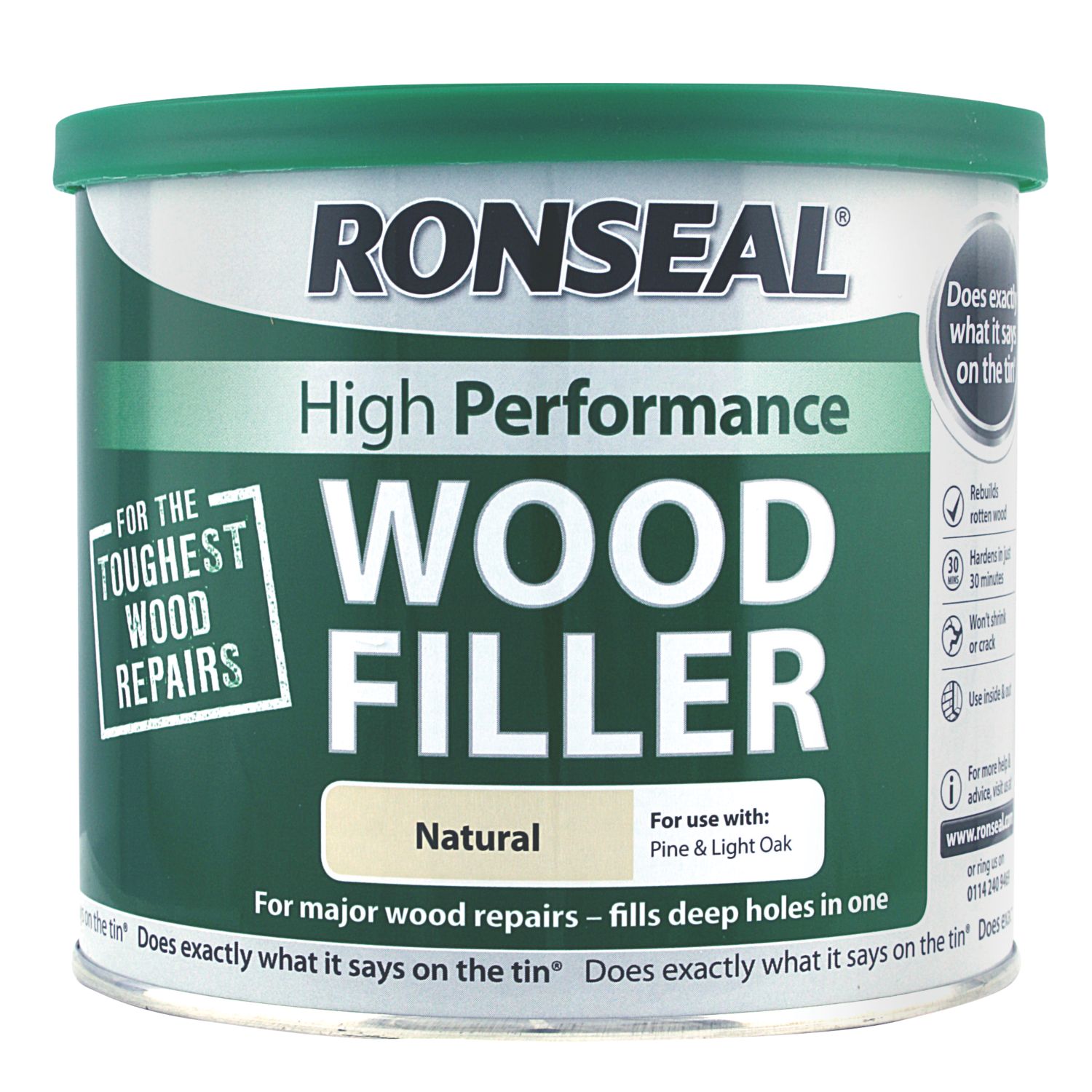 Ronseal High Performance Wood Filler Natural 550g (51811)