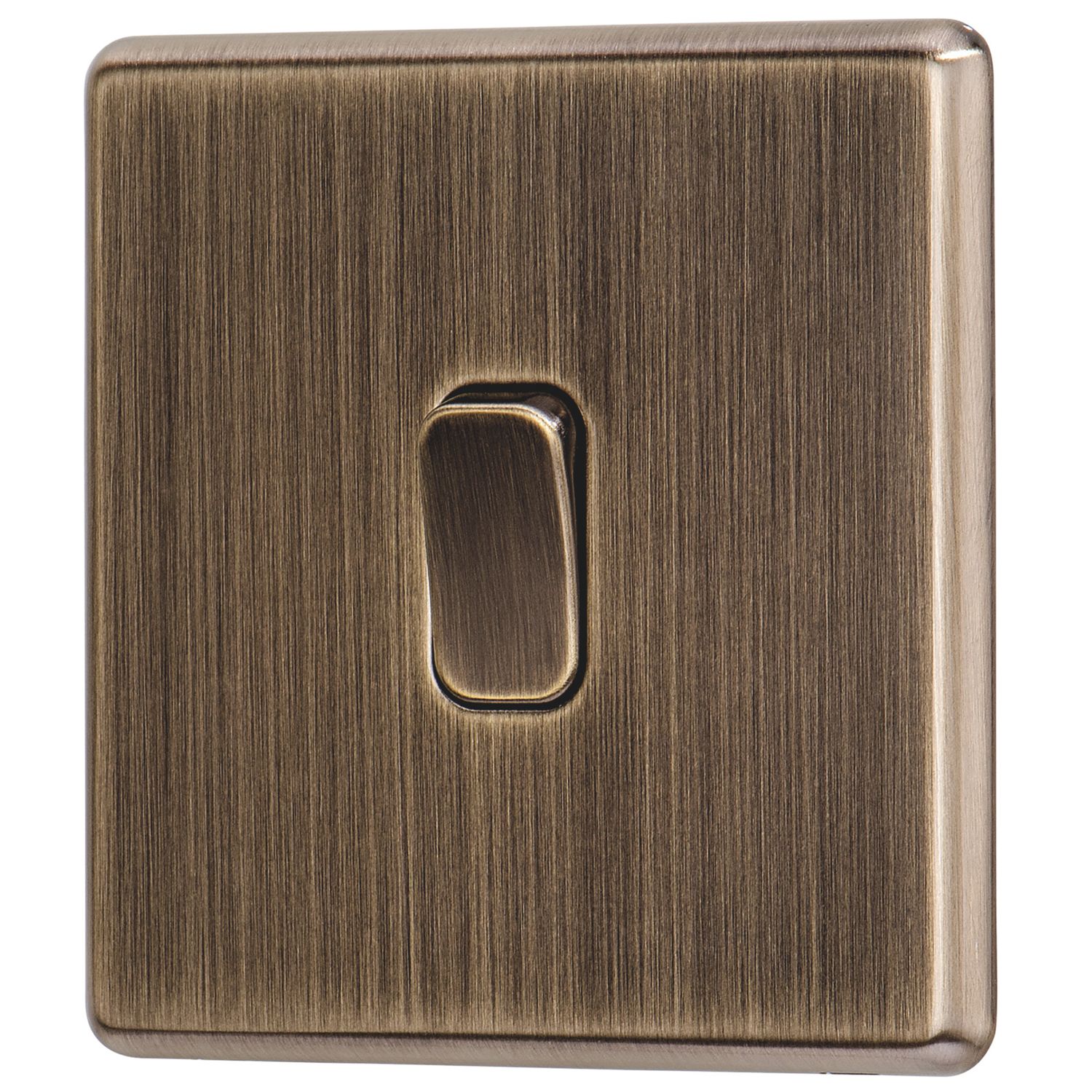 Arlec 10A 1-Gang 2-Way Light Switch Antique Brass (519RU)
