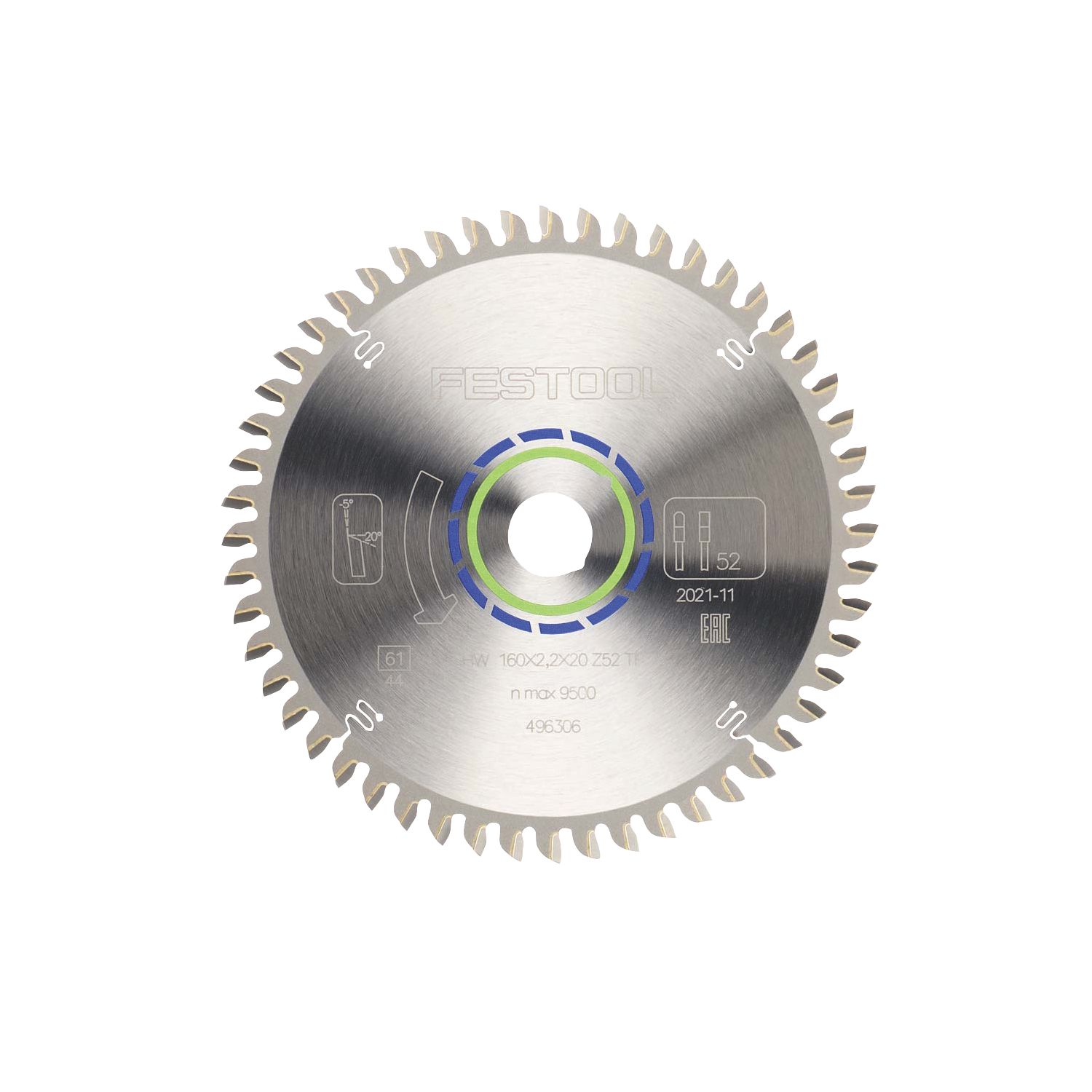 Festool Special Metal/Plastic Circular Saw Blade 160mm x 20mm 52T (519XH)